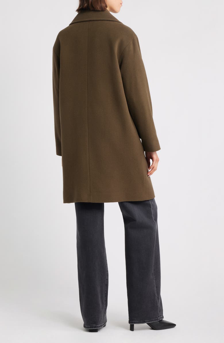 HiSO Luna Virgin Wool & Cashmere Blend Coat, Alternate, color, Olive