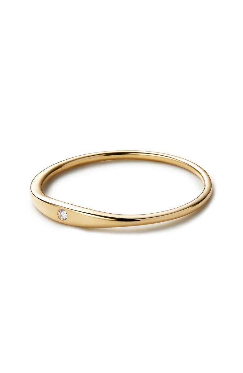 Ana Luisa Gold Band Ring - Gold Diamond Signet Ring, Alternate, color, Gold