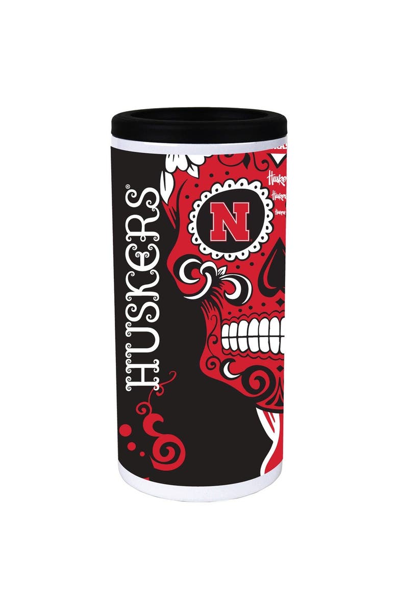 INDIGO FALLS Nebraska Huskers Dia Stainless Steel 12oz. Slim Can Cooler, Main, color, 