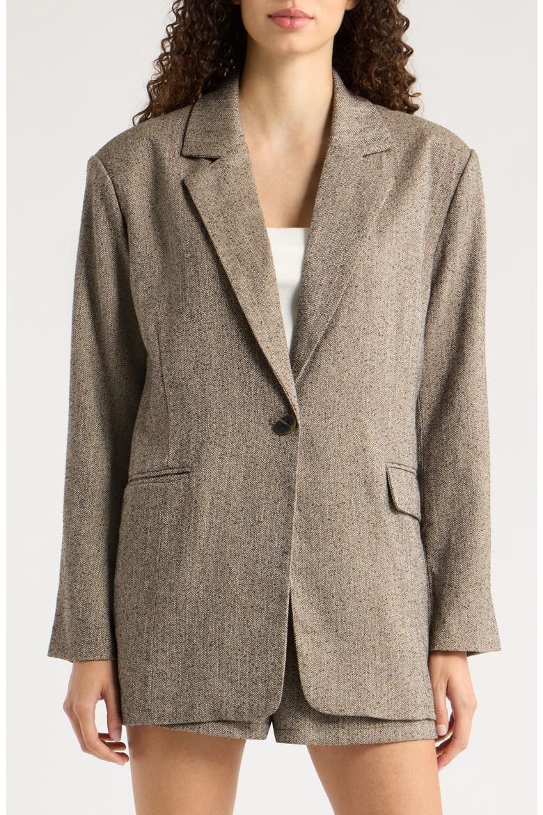 Isolde Blazer, Alternate, color, MOCHA