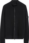 Stone Island Ghost Virgin Wool Zip Cardigan