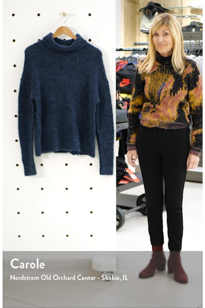 Bouclé Funnel Neck Pullover video