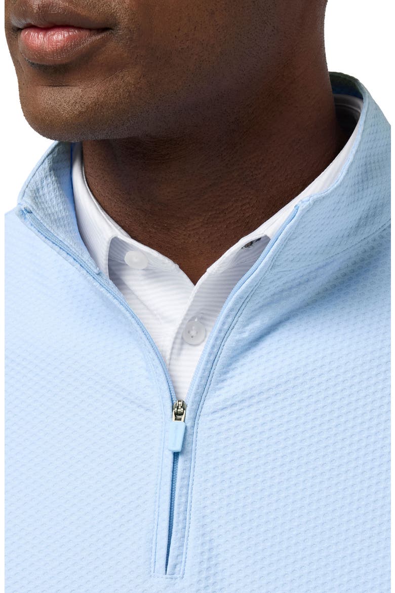Easton Textured Quarter Zip Pullover, Alternate, color, CLOUD BLUE