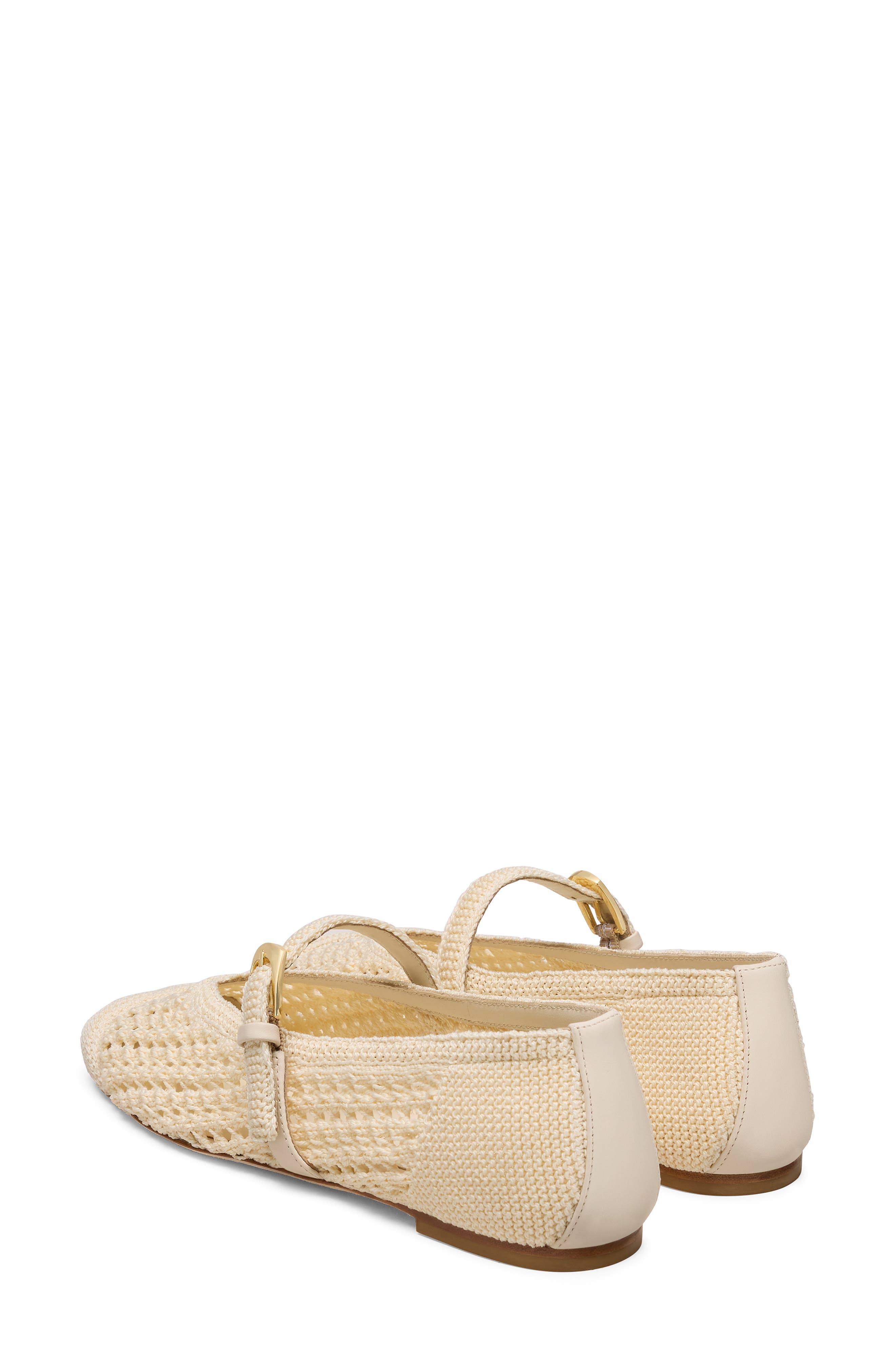 Stuart Weitzman Leora Mary Jane Flat, Alternate, color, Chalk