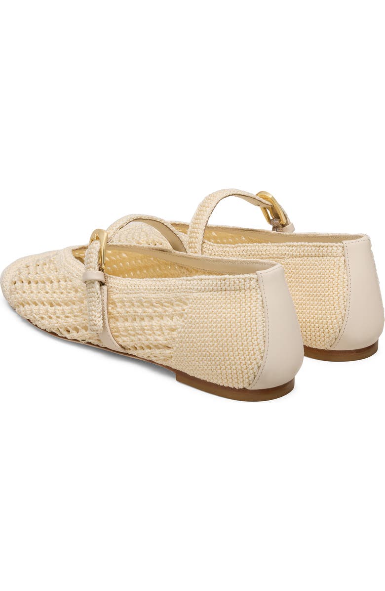 Stuart Weitzman Leora Mary Jane Flat, Alternate, color, Chalk