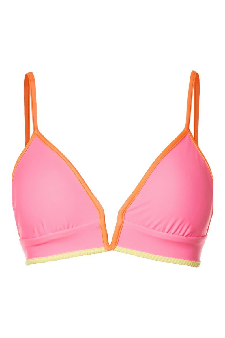 Sugar Sun Parade Reversible Triangle Bikini Top, Alternate, color, LIGHT/ PASTEL PINK