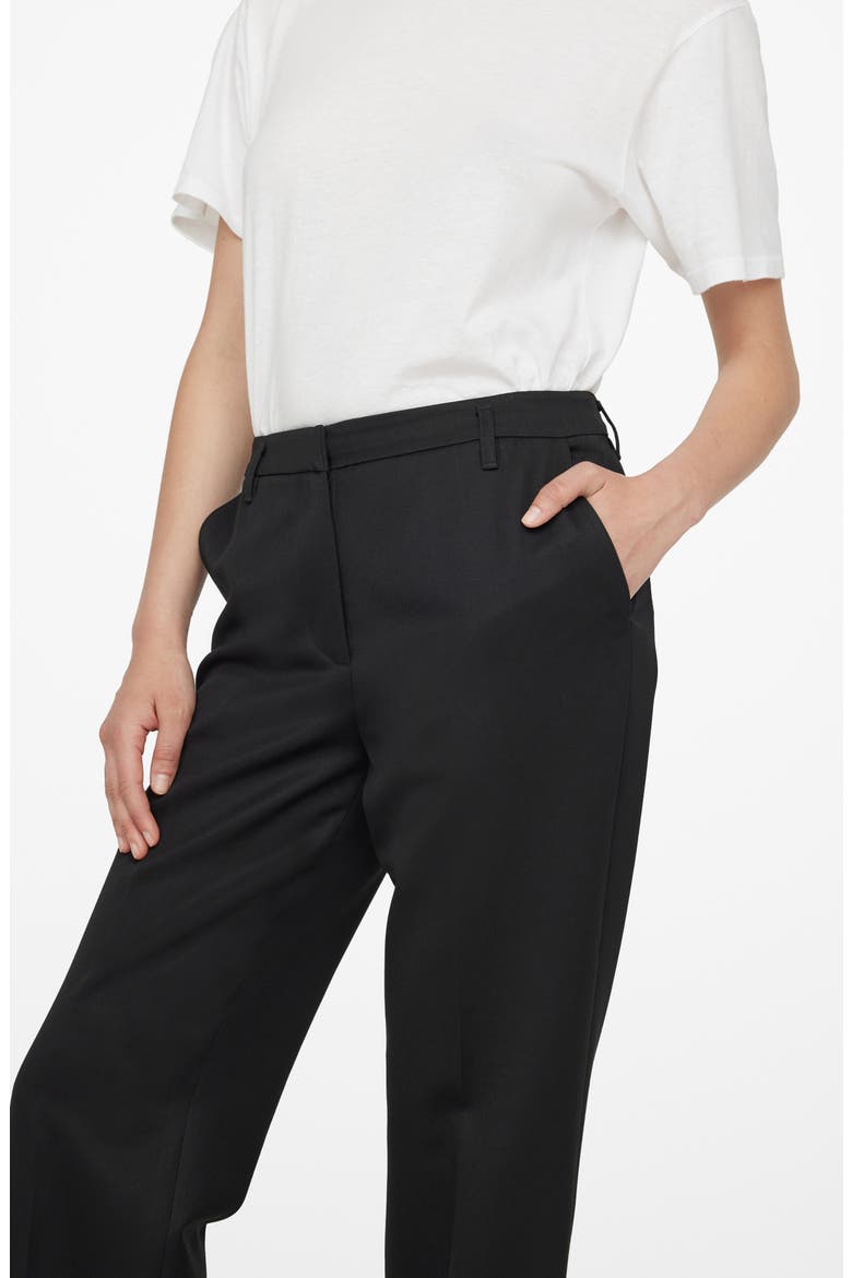 Classic Wool Trousers, Alternate, color, BLACK