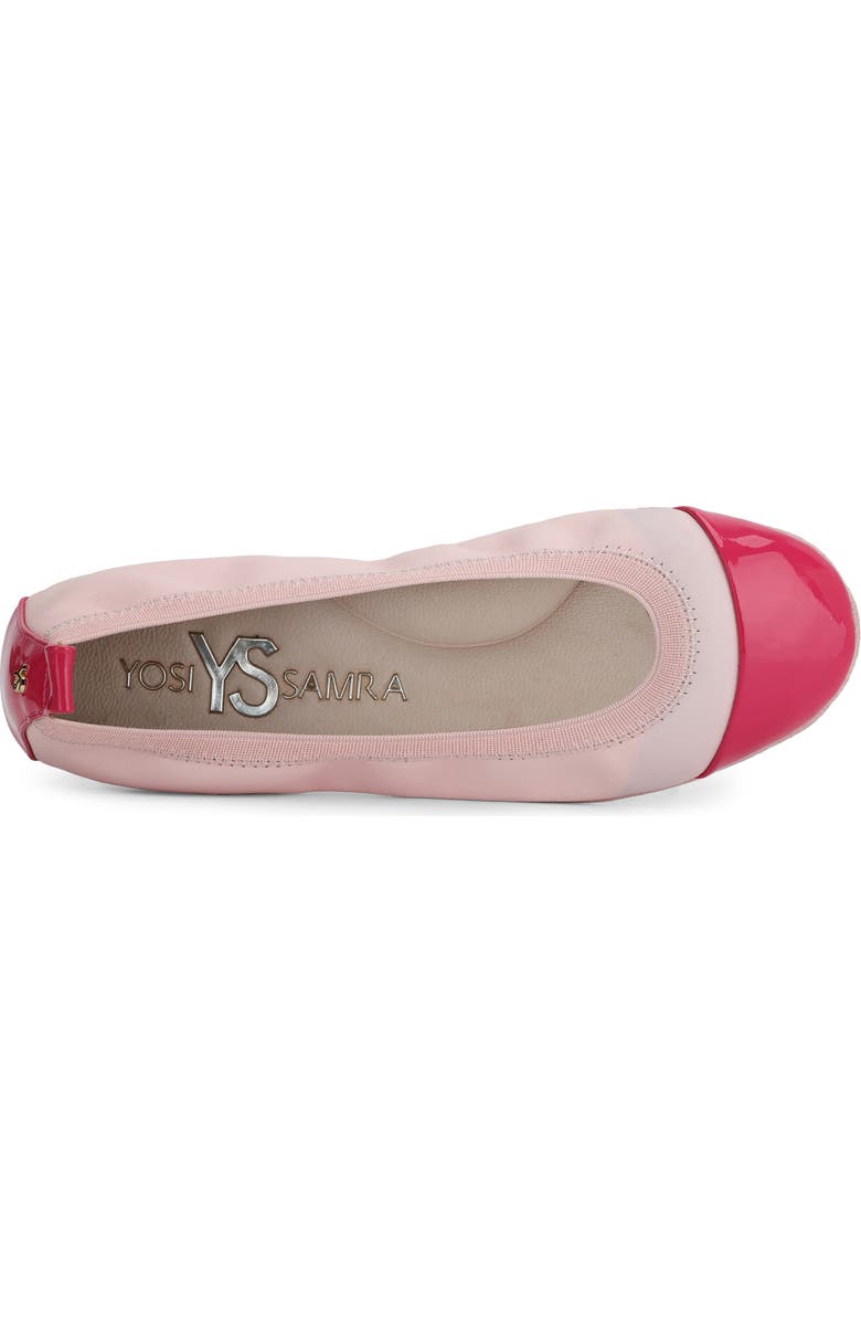 Yosi Samra Samara Foldable Ballet Flat, Alternate, color, Light Pink / Hot Pink