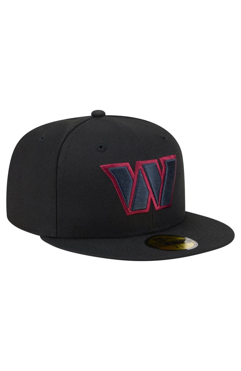 New Era Men's New Era  Black Washington Commanders Color Pop 59FIFTY Fitted Hat, Alternate, color, Black