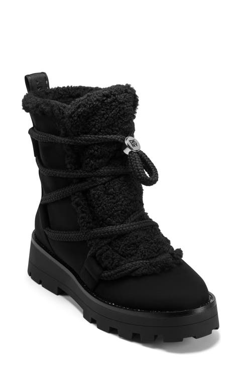 Signe Faux Shearling Lug Sole Bootie (Women)