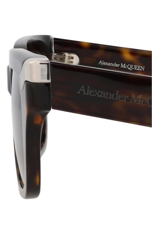 Alexander Mcqueen Mcqueen 51mm Square Sunglasses In Brown