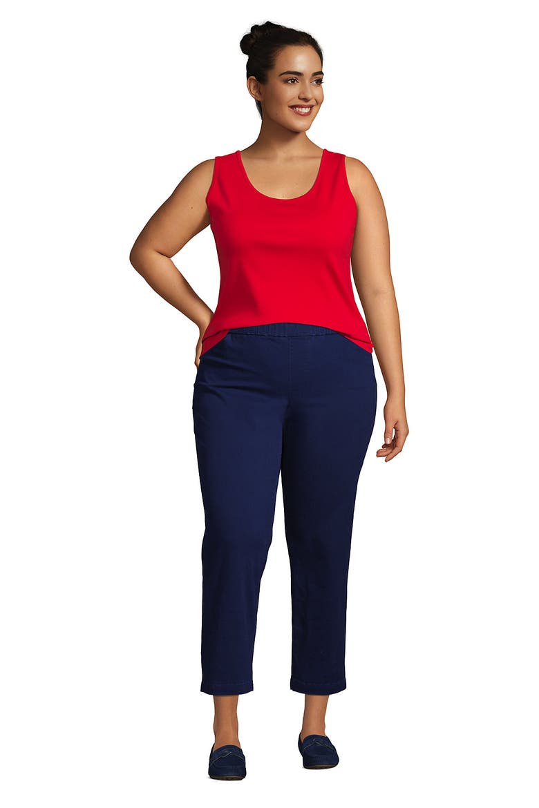 Cotton Tank Top, Alternate, color, Compass Red