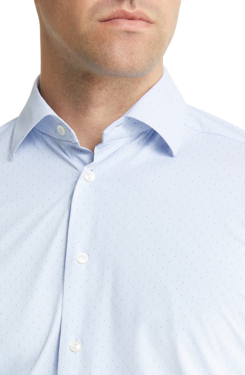 Eton Slim Fit Pin Dot Dress Shirt, Alternate, color,