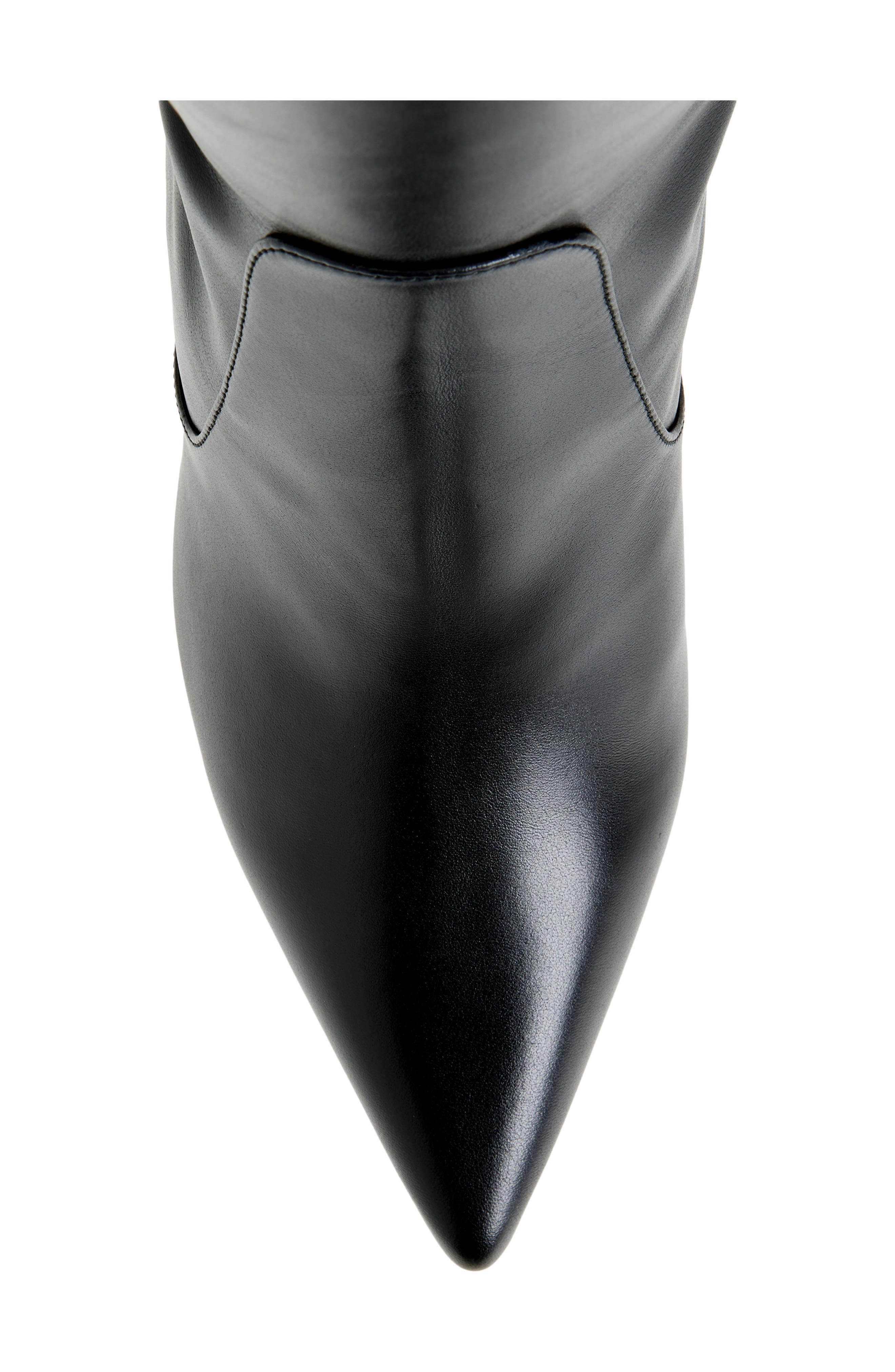 Stuart Weitzman Stuart Supersculpt Zip Boot 75, Alternate, color, Black/ Black