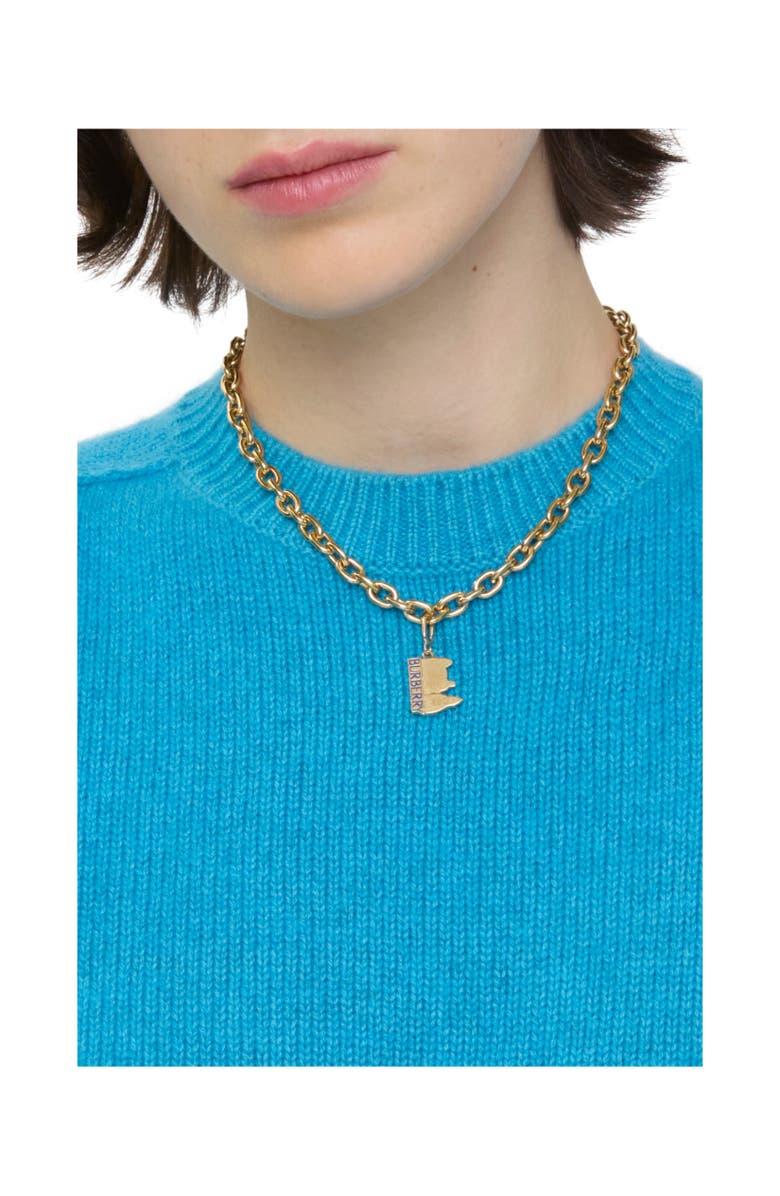 Burberry London Skyline Charm, Alternate, color, Gold/Blue