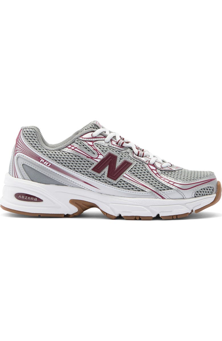 New Balance Gender Inclusive 740 Sneaker, Alternate, color, Monarch Burgundy/ Slate Grey