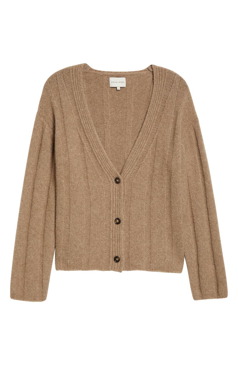LOULOU DE SAISON Borgan Cashmere Blend Cardigan, Alternate, color, 