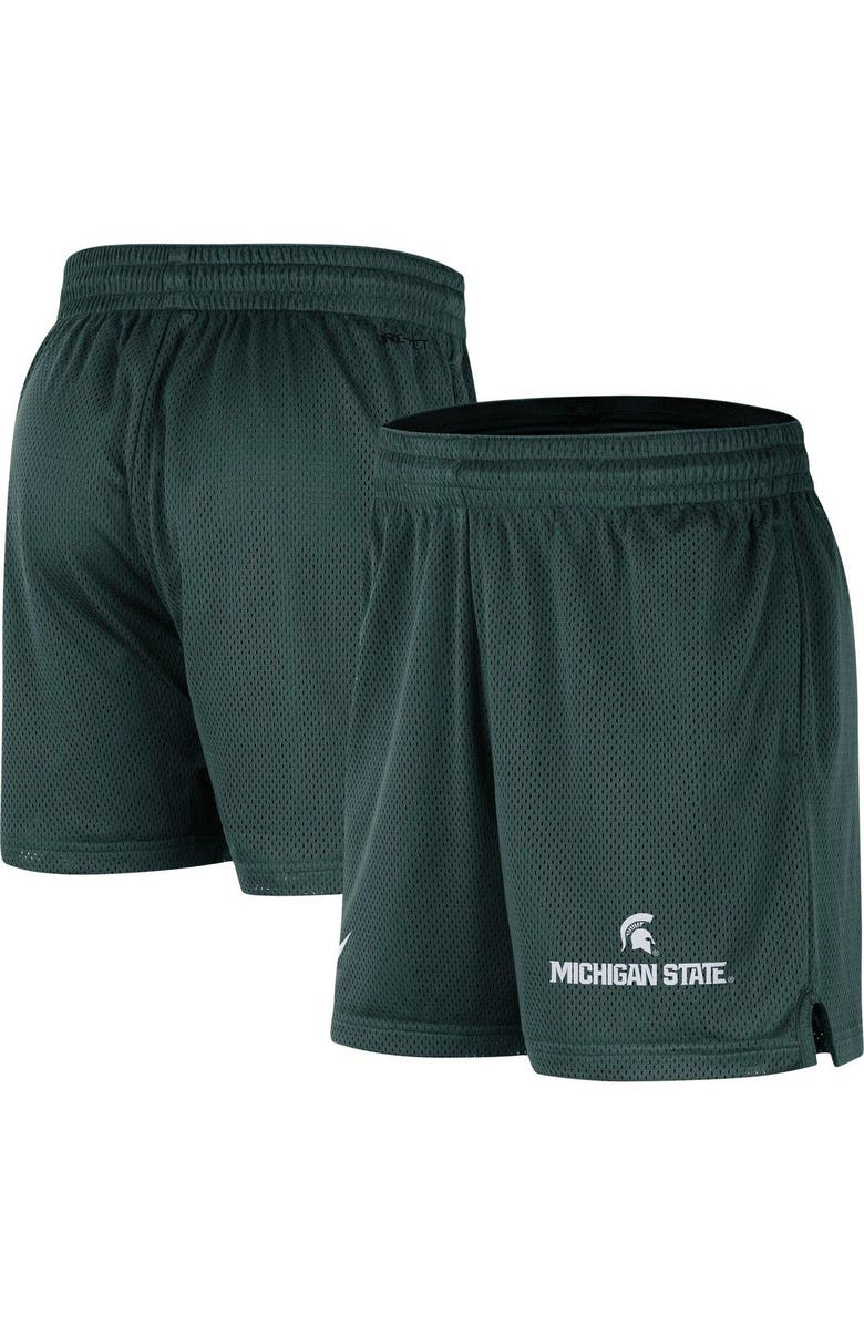 Nike Men's Nike Green Michigan State Spartans Mesh Performance Shorts, Main, color,