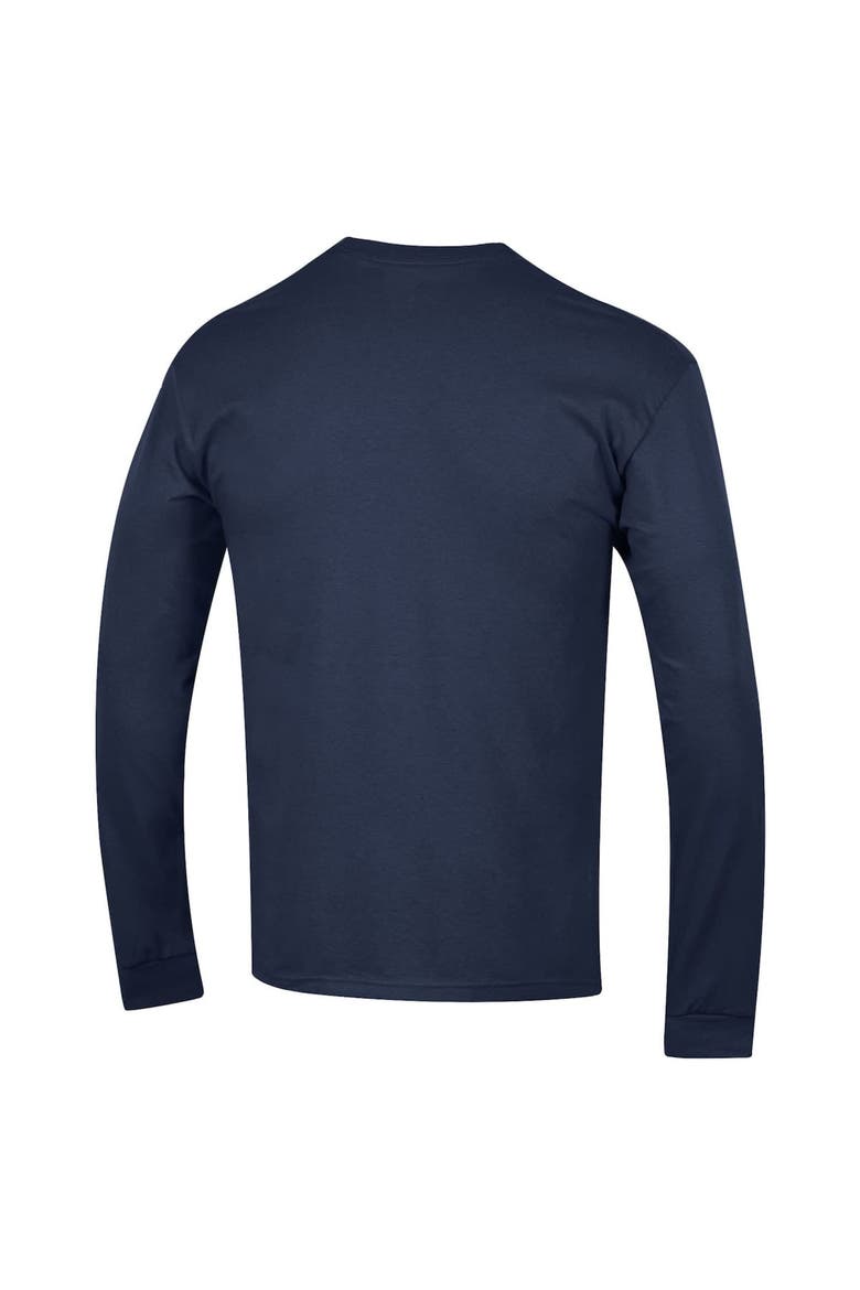 Men's Champion  Navy Georgetown Hoyas Arch Over Logo Long Sleeve T-Shirt, Alternate, color, Navy