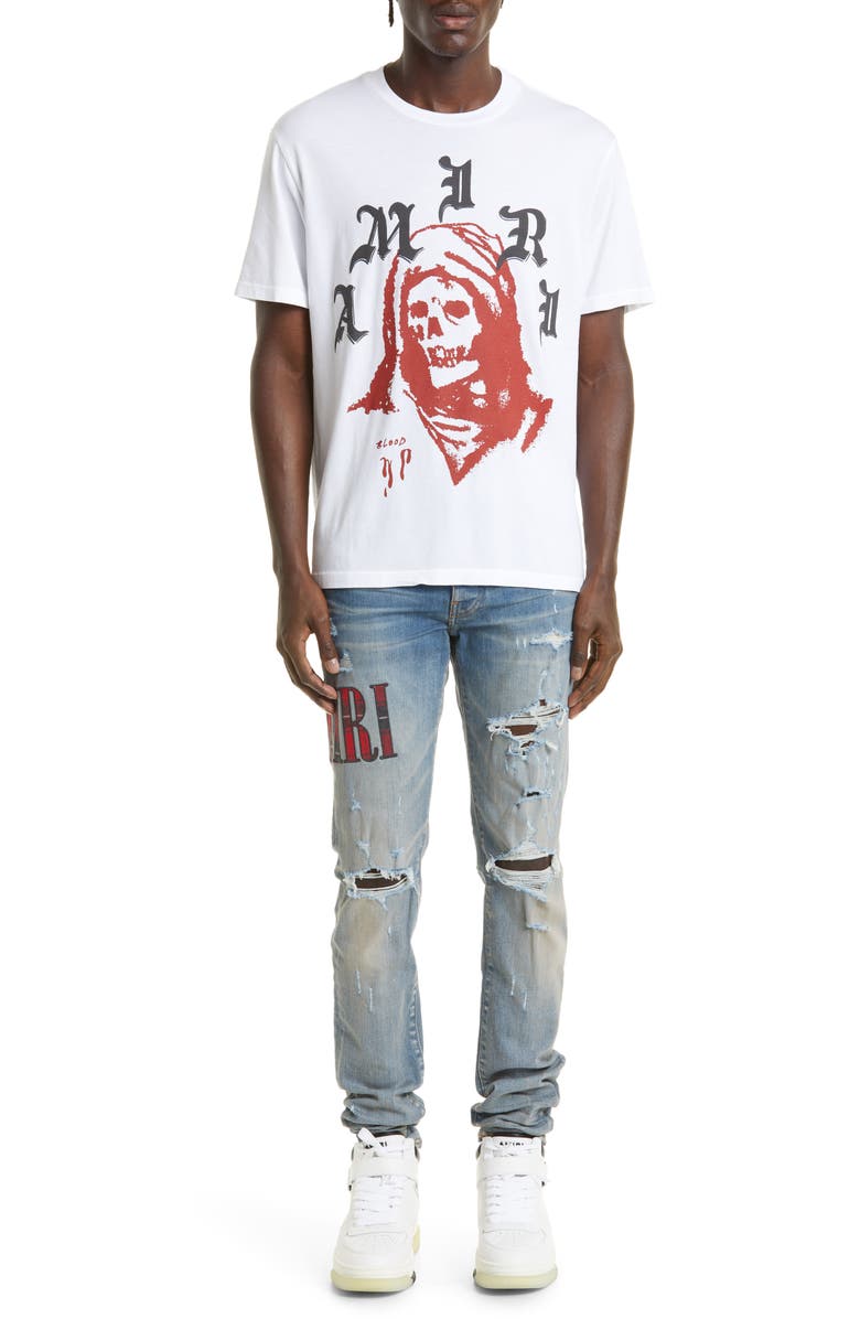 AMIRI x Wes Lang Solar Kings Cotton Graphic Tee, Alternate, color, 