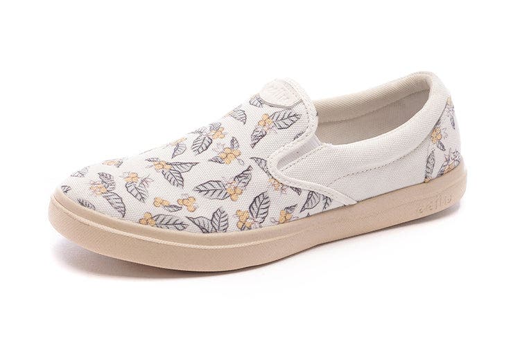 XpreSole Cody Waterproof Slip-On Sneaker, Alternate, color, White Coffee Flowers