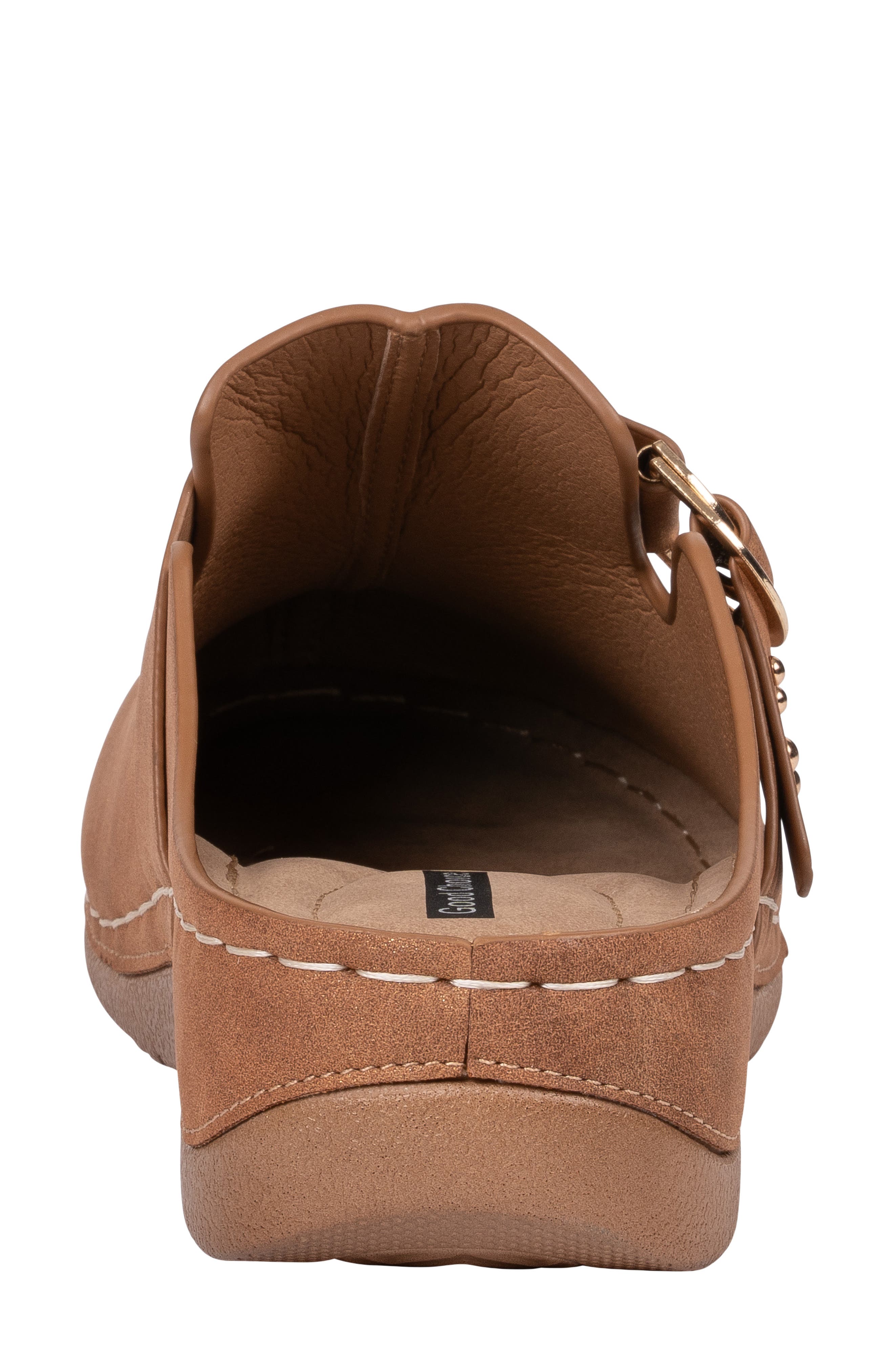 Bliss Faux Leather Clog, Alternate, color, TAN