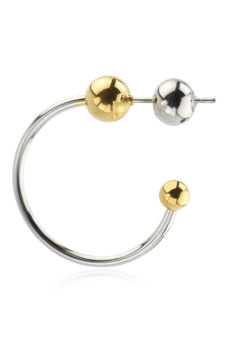 Two-Tone Beaded Hoop Earrings, Alternate, color, TWO-TONE