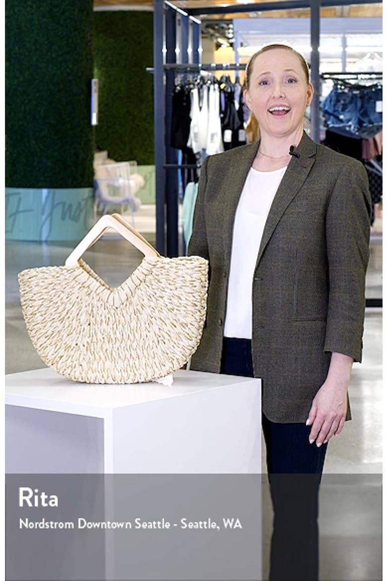 Ivy Crochet Straw Tote video