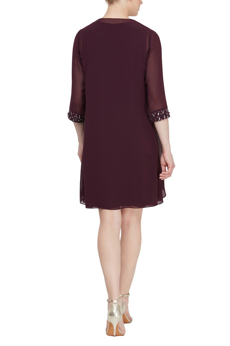 Embellished Dress & Jacket 2-Piece Set, Alternate, color, AUB