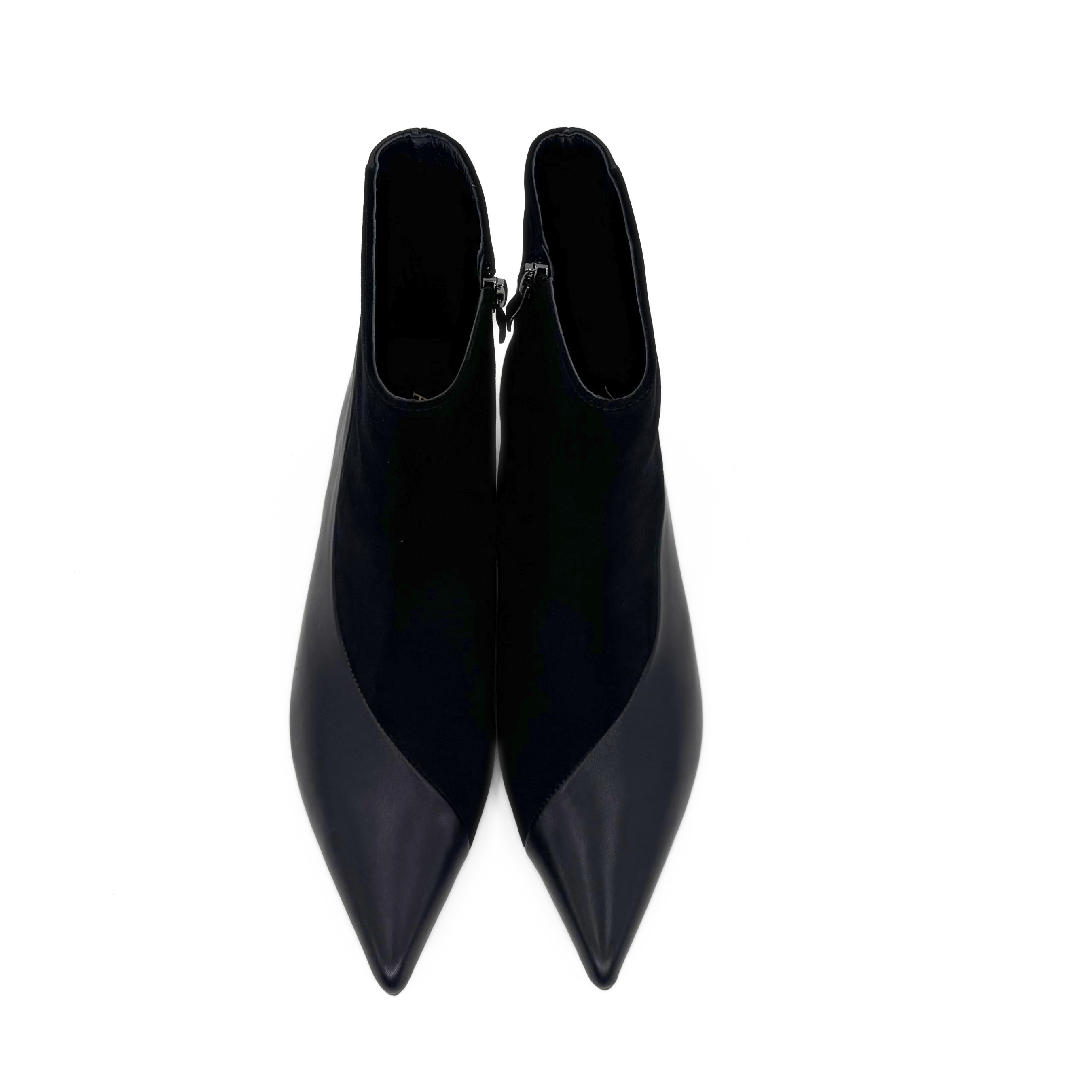 Helena Two-Tone Booties, Alternate, color, Black