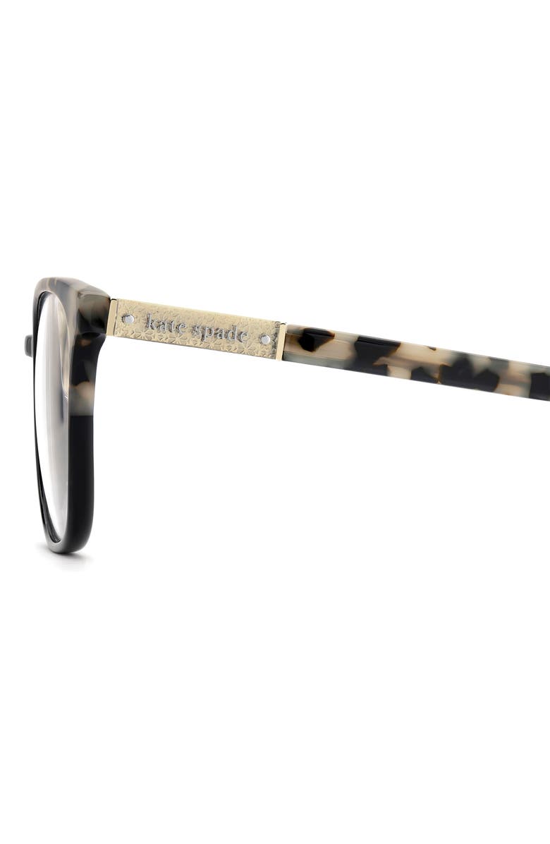 Kate Spade New York hermione 52mm square optical glasses, Alternate, color,