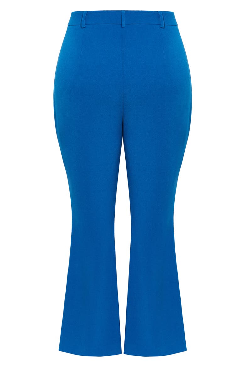 Kiana Split Hem High Waist Flare Pants, Alternate, color, BLUE