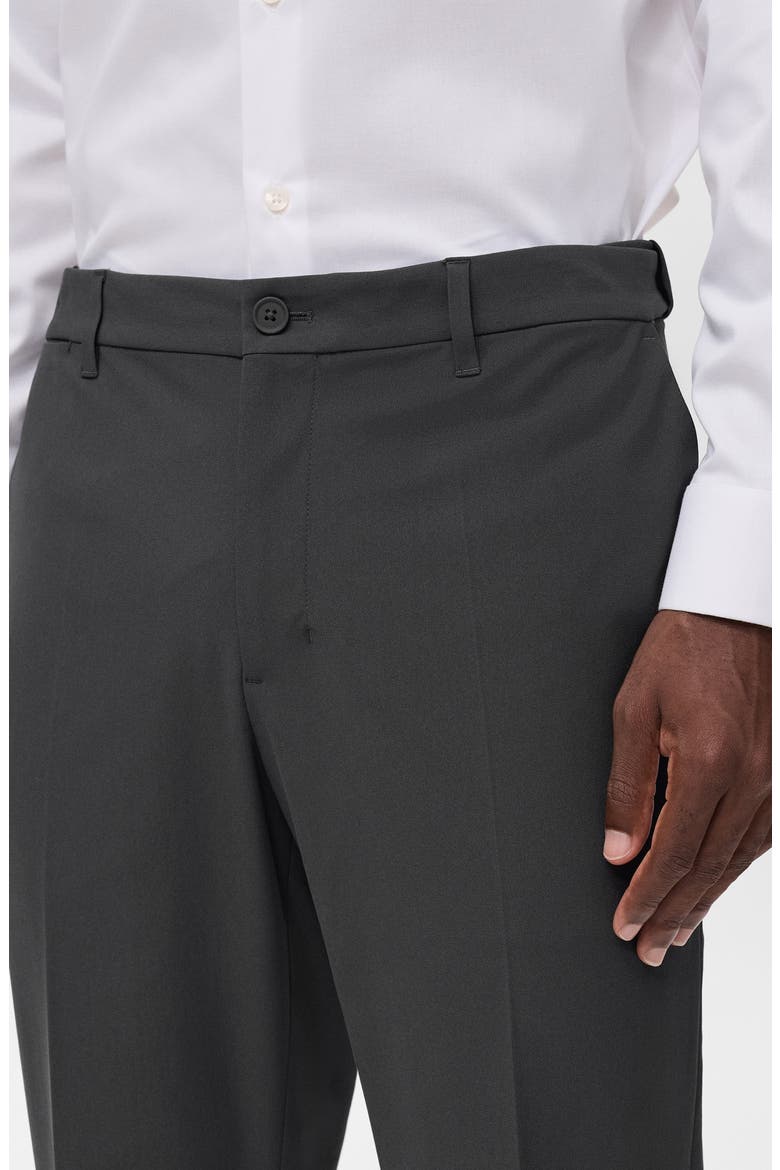 Slim Fit Thermolite® Flat Front Pants, Alternate, color, DARK GREEN GREY