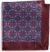 Synrgy by DXL Big & Tall Autumn Medallion Pocket Square