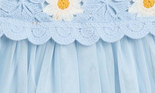 Zunie Floral Open Knit Tutu Dress