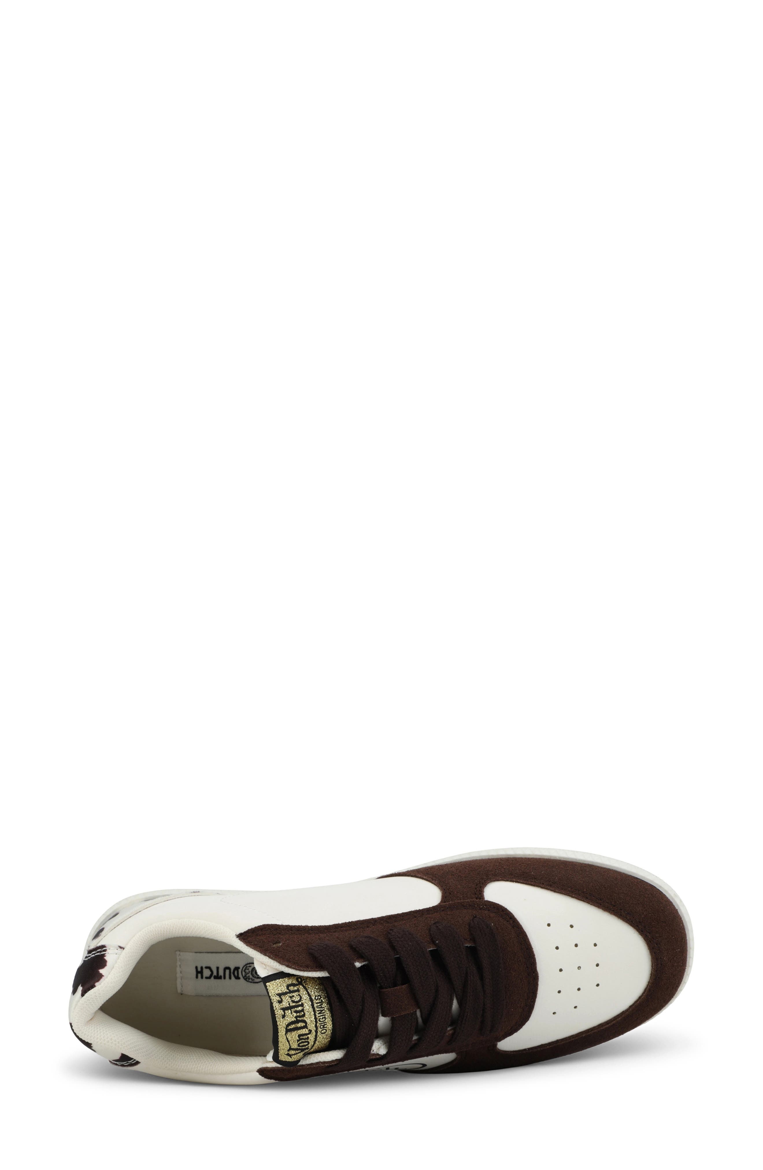 Ranch Sneaker, Alternate, color, WHITE/BROWN