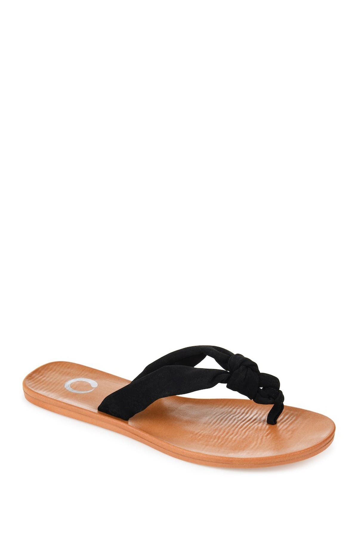 Journee Collection Brindle Thong Sandal, Alternate, color, 
