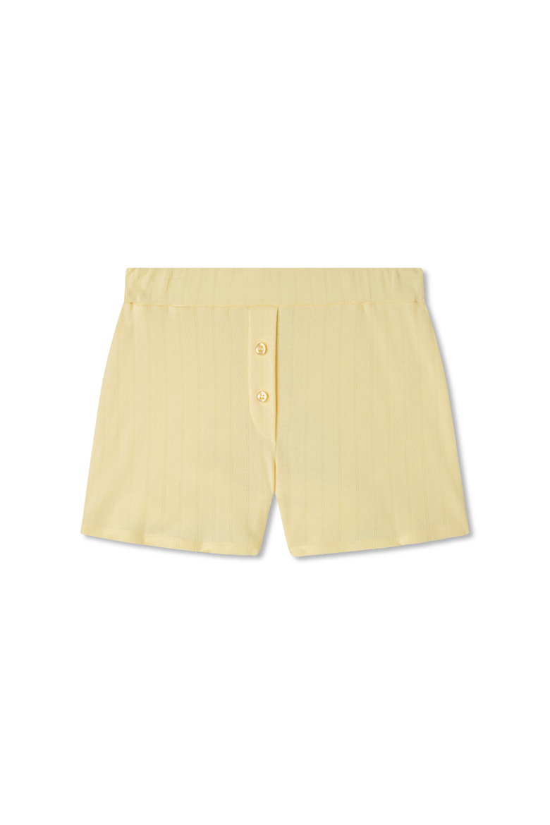 Pointelle Lounge Short, Main, color, BUTTER