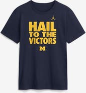 Jordan Brand Men's Jordan Brand Navy Michigan Wolverines 2026 Sideline Dri-FIT Slogan T-Shirt