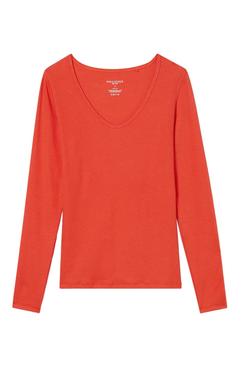 M.M.LaFleur Marcia T-Shirt - Ribbed Pima Cotton, Alternate, color,