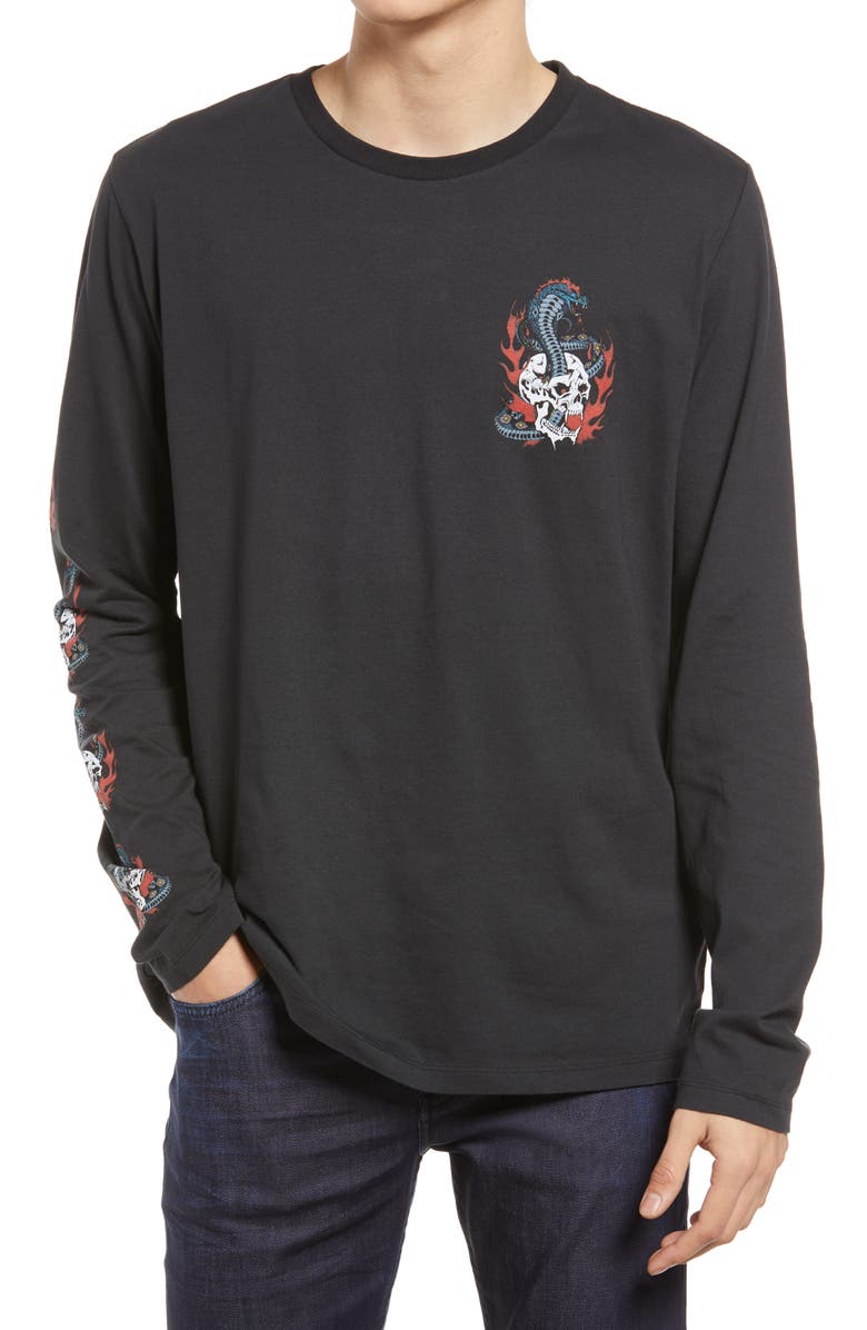 AllSaints Men's Viper Long Sleeve Graphic Tee, Main, color,