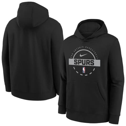 Youth Nike Black San Antonio Spurs 2025/26 Club Fleece Practice Hoodie