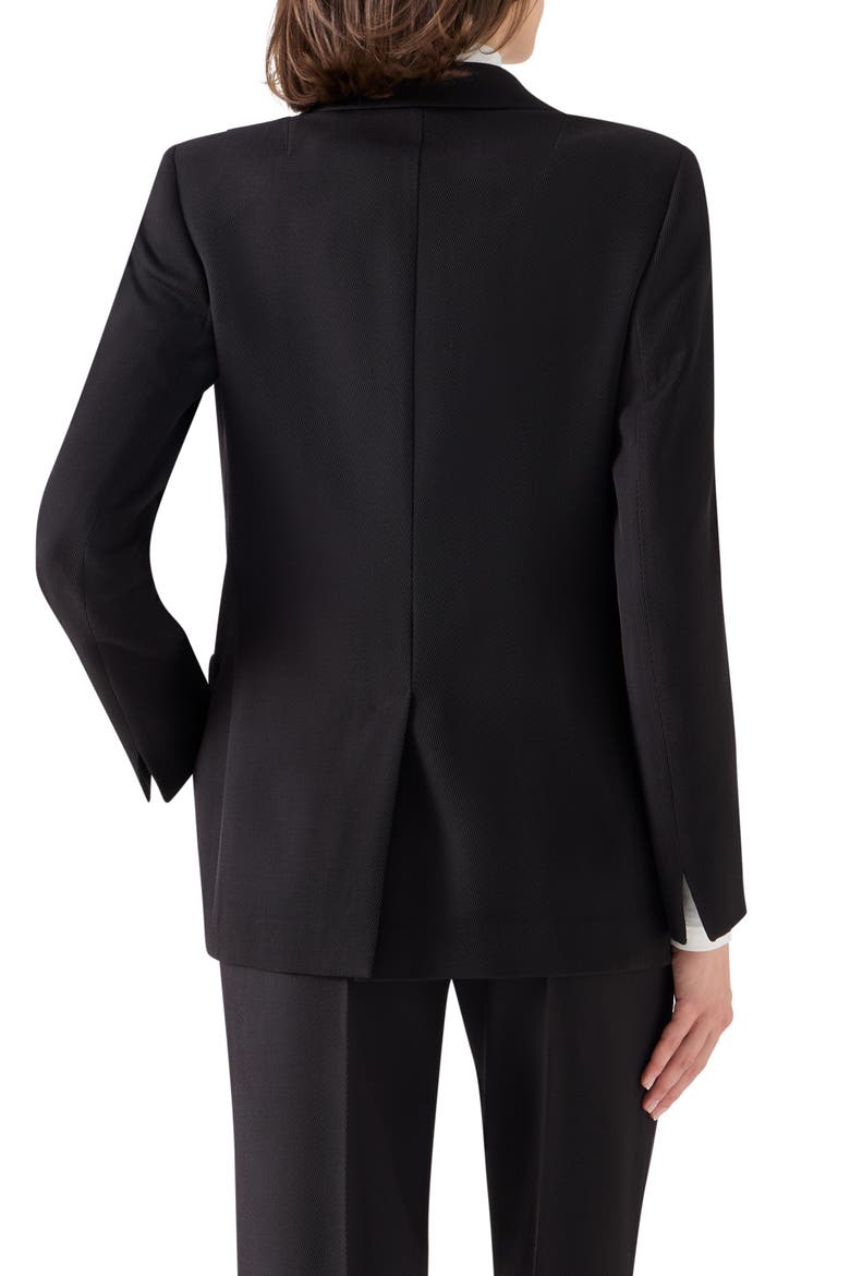 Wool Tricotine Boyfriend Blazer, Alternate, color, ESPRESSO
