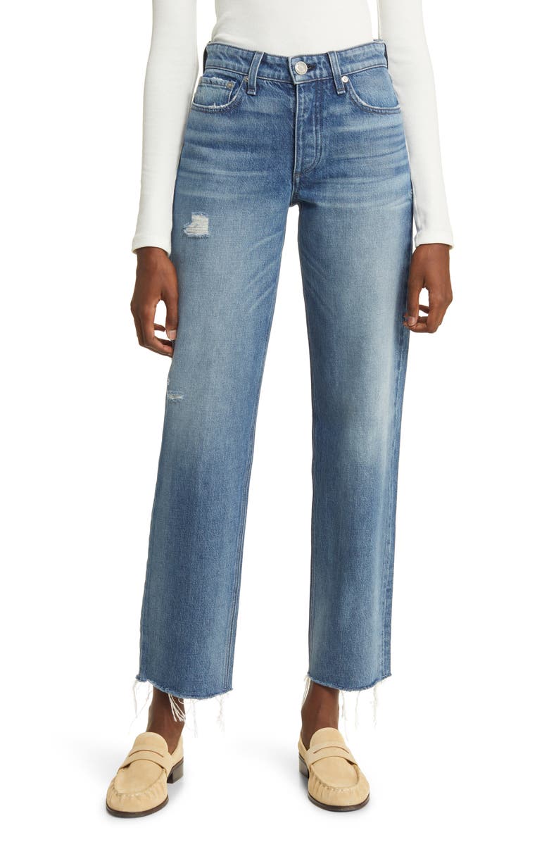 rag & bone Dre Raw Hem Low Rise Baggy Boyfriend Jeans, Main, color, 