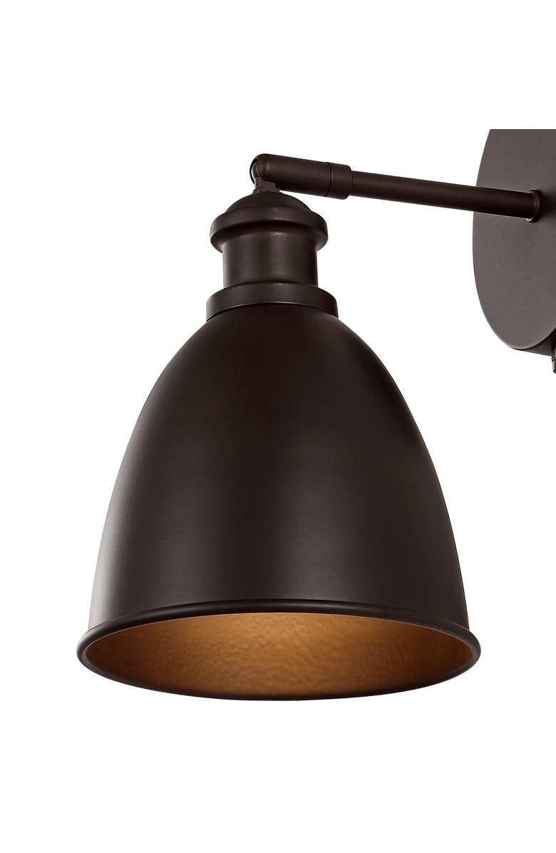 JONATHAN Y Hudson 1-Light Farmhouse Bohemian Iron LED Sconce, Alternate, color, Oil Rubbed Bronze