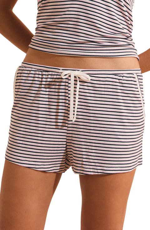 Vicky Striped Sleep Shorts