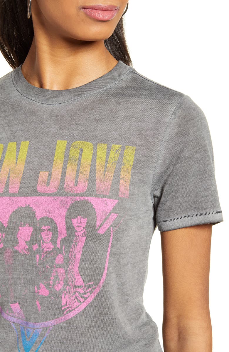 Vinyl Icons Bon Jovi Graphic Tee, Alternate, color, 
