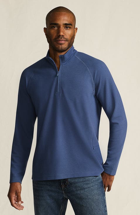 Long Sleeve Waffle Quarter Zip