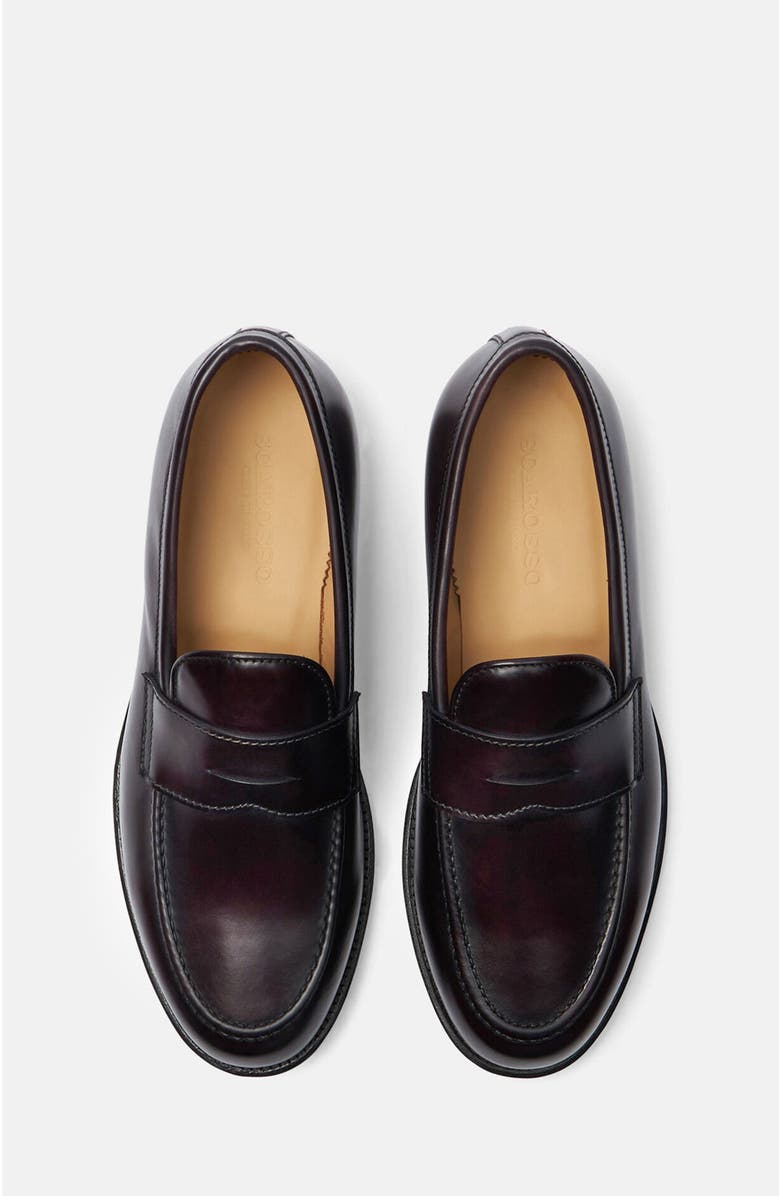 SCAROSSO Edward Loafers, Alternate, color, Burgundy - Calf