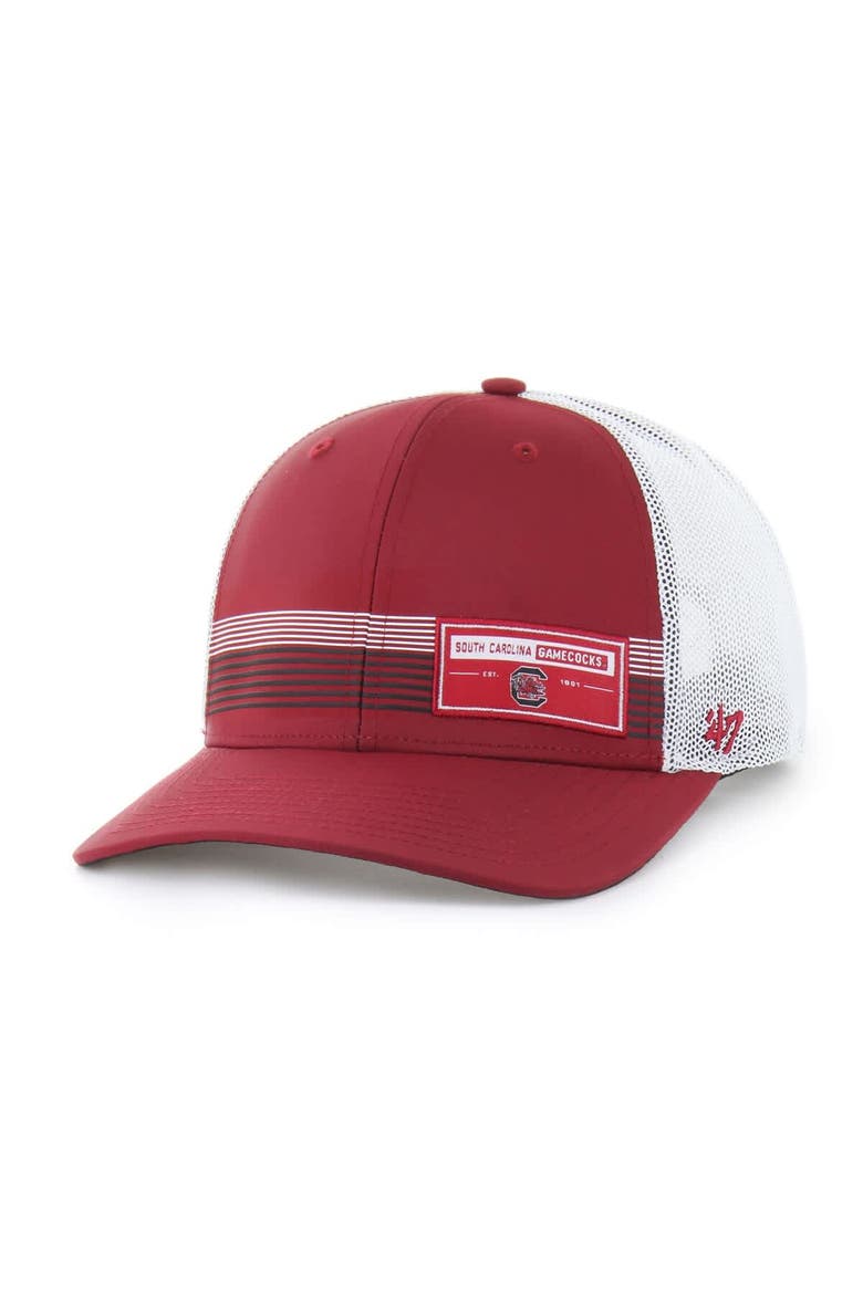Men's '47  Garnet South Carolina Gamecocks Rangefinder brrr Trucker Adjustable Hat, Main, color, Garnet